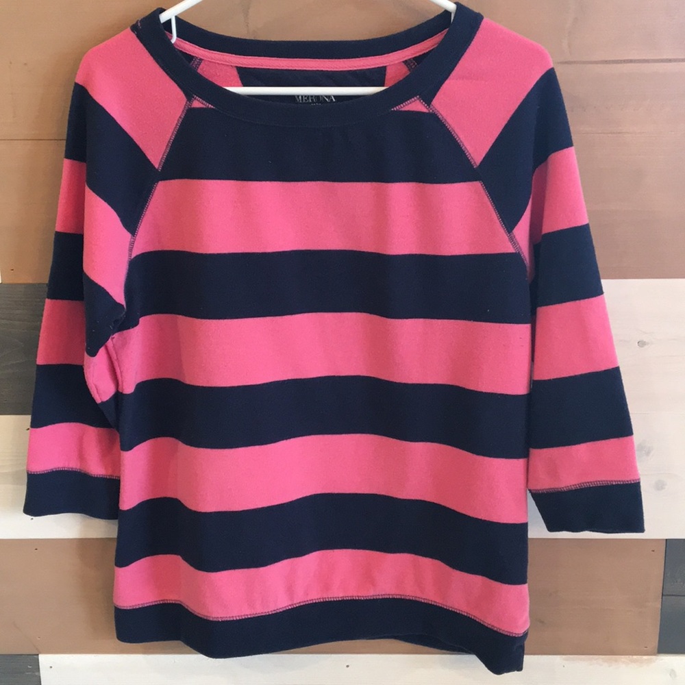 3/4 length sweatshirt, light cotton fleece